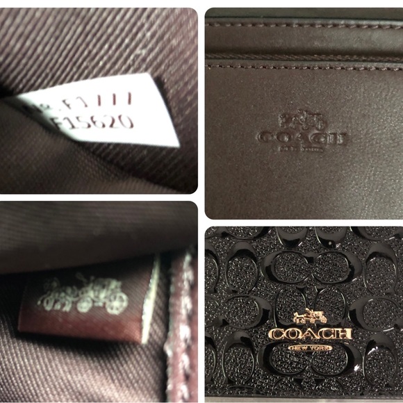 Coach Oxblood Black leather Bag - Picture 15 of 16